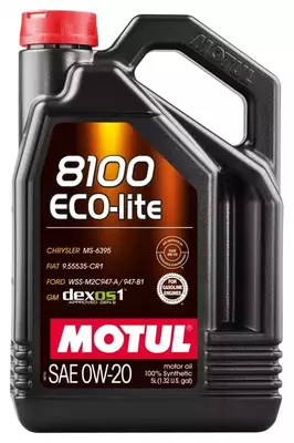 Масло моторное 100% синтетическое д/авто Motul 8100 ECO-LITE 0W20 5L