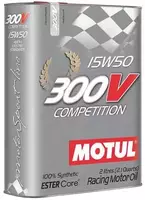 Масло моторное 100% синтетическое эстеровое д/авто Motul 300V COMPETITION SAE 15W50 (2L)