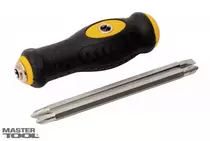 MasterTool  Отвёртка с Т-образной ручкой насадка 130 мм PH1-PZ2 / PH2-SL6, Арт.: 40-0140