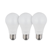 Лампы светодиодные, набор из 3 шт. LL-0015, LED A60, E27, 12 Вт, 150-300 В, 4000 K, 30000 ч, гарантия 3 года INTERTOOL LL-3015